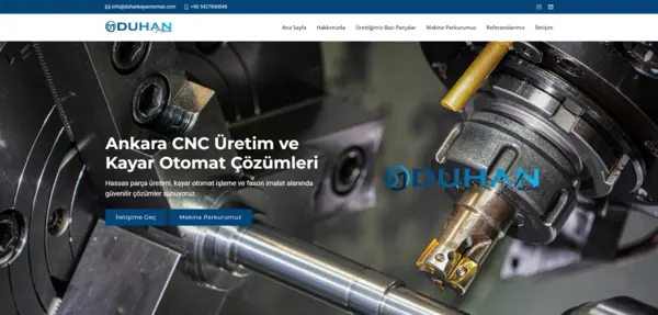 Duhan Kayar Otomat Web Sitesi